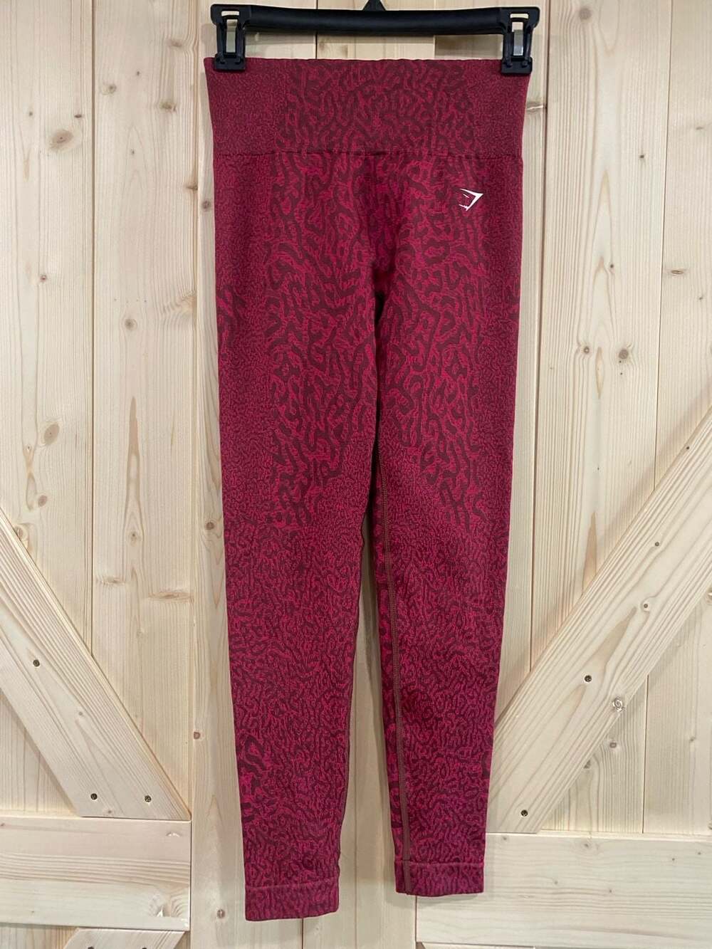 Gymshark Leggings Size S Red Snake Print Seamless High Waist